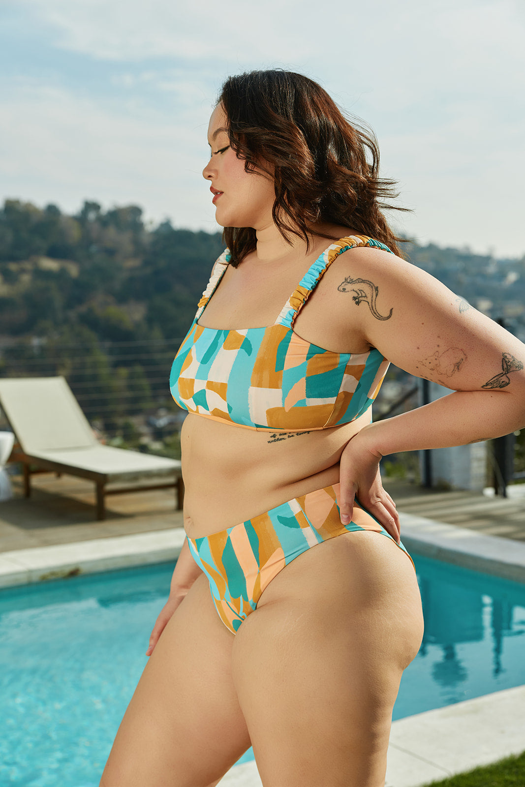 Nomads Swimwear - Current Bottom II - Expressivo/Peach -