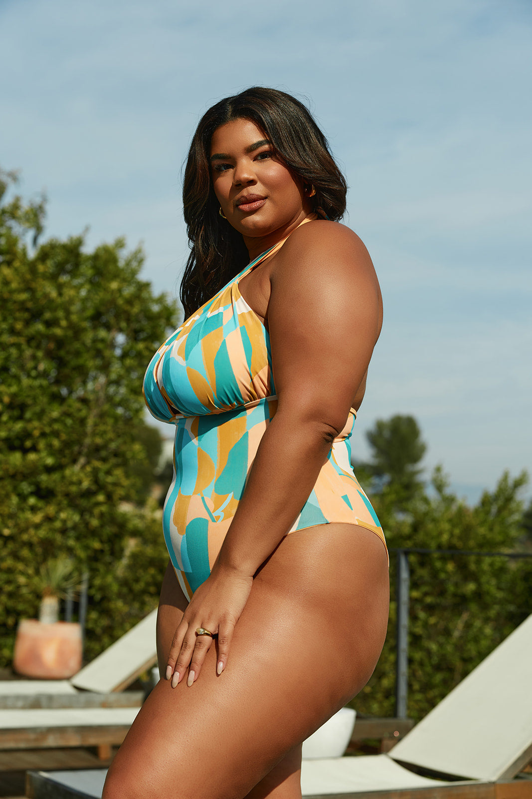 Nomads Swimwear - Isle One Piece - Expressivo/Peach -