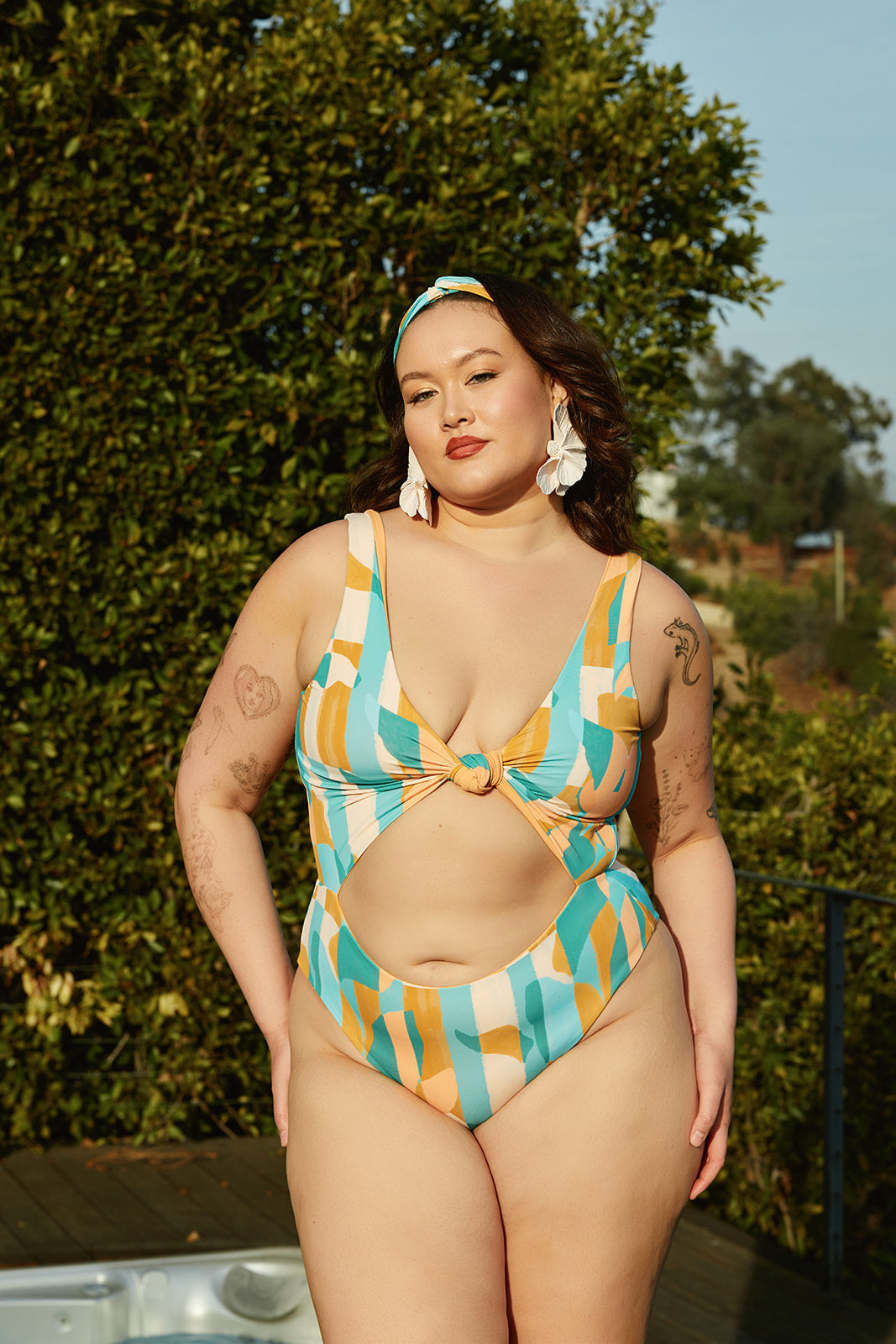 Nomads Swimwear - Shoreline One Piece II - Expressivo/Peach -