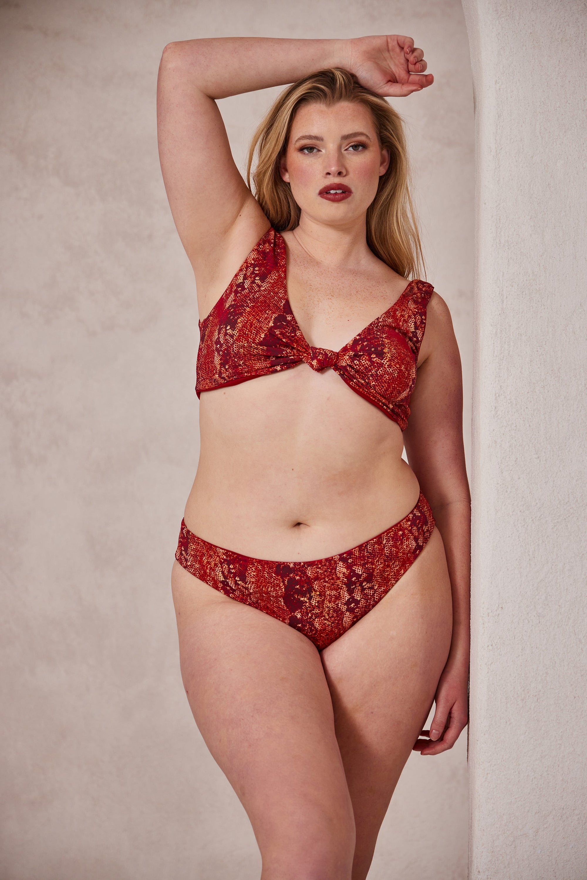 Nomads Swimwear - Playa Top II - Iguana/Merlot -