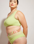 Nomads Swimwear - Bay Bottom II - Avocado/Birds of Paradise -