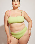 Nomads Swimwear - Current Top II - Avocado/Birds of Paradise -