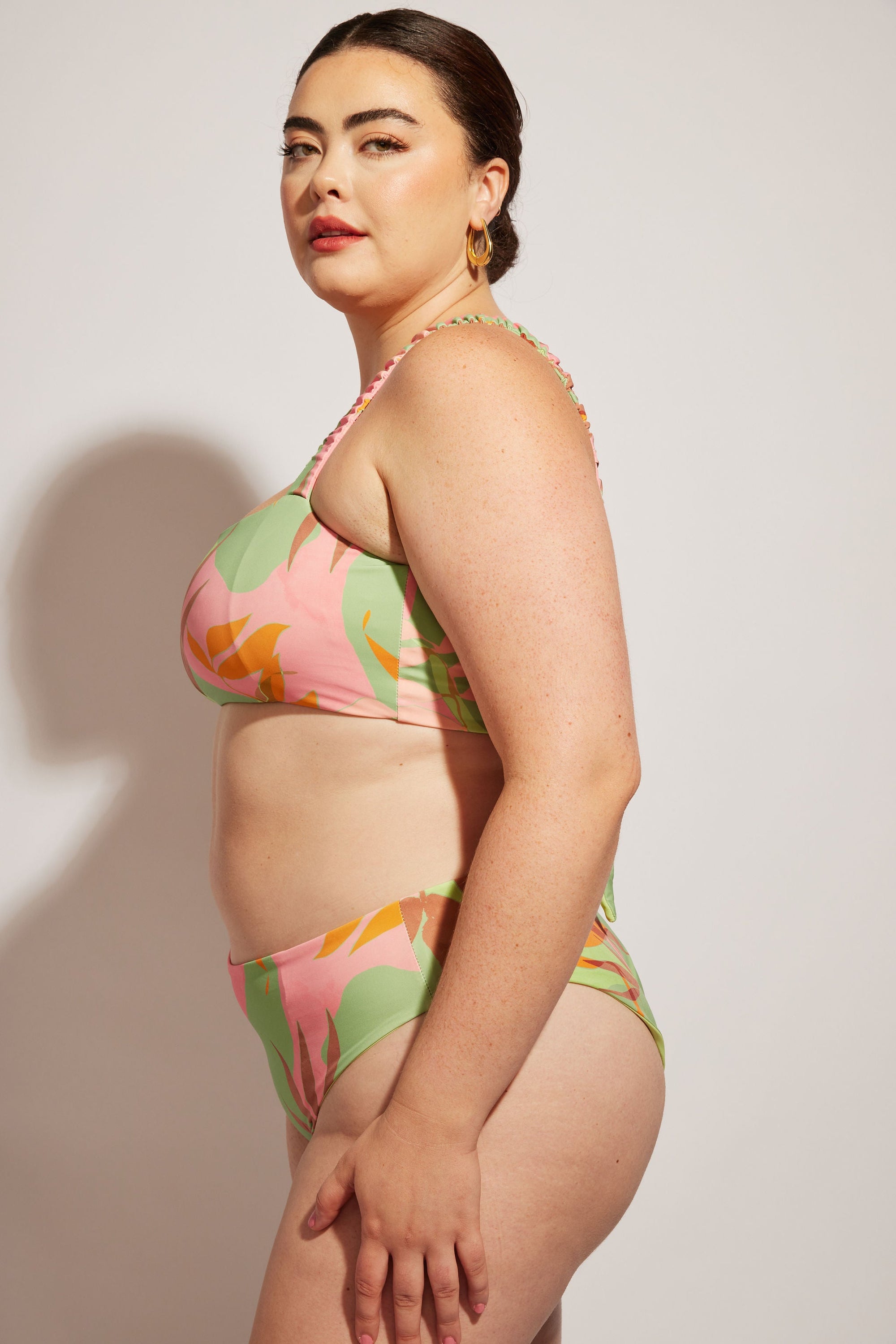 Nomads Swimwear - Current Top II - Avocado/Birds of Paradise -