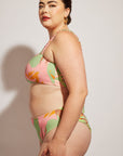 Nomads Swimwear - Current Top II - Avocado/Birds of Paradise -