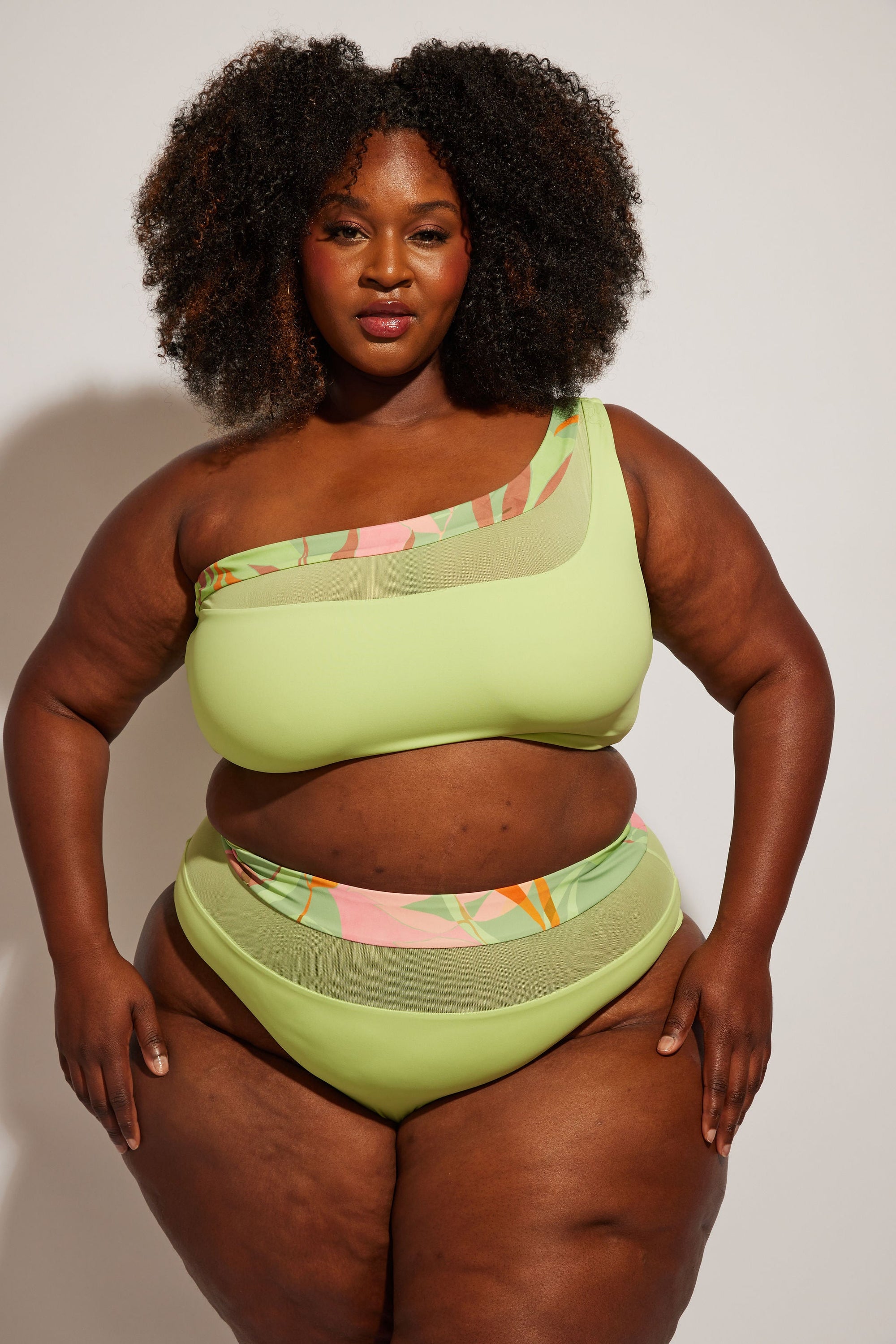 Nomads Swimwear - Bay Bottom II - Avocado/Birds of Paradise -
