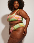 Nomads Swimwear - Current Top II - Avocado/Birds of Paradise -