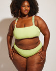 Nomads Swimwear - Current Top II - Avocado/Birds of Paradise -