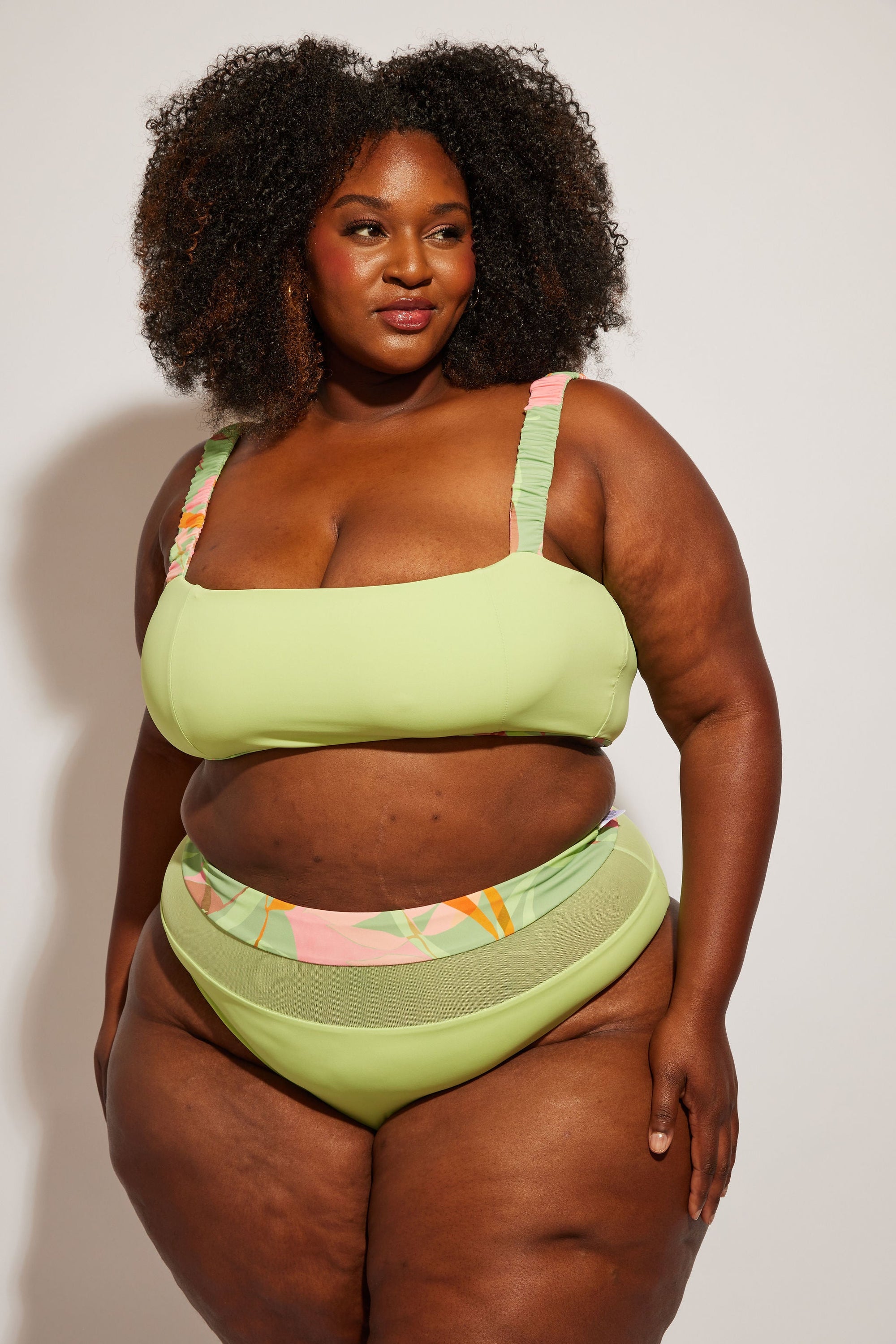 Nomads Swimwear - Bay Bottom II - Avocado/Birds of Paradise -