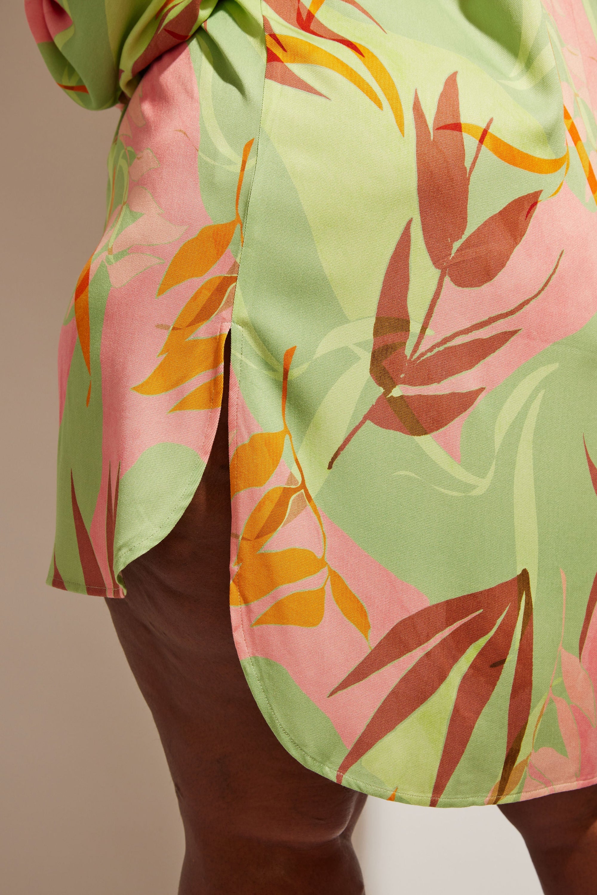 Nomads Swimwear - Sol Button-Up Shirt Dress - Birds of Paradise -