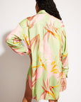Nomads Swimwear - Sol Button-Up Shirt Dress - Birds of Paradise -