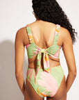 Nomads Swimwear - Current Top II - Avocado/Birds of Paradise -