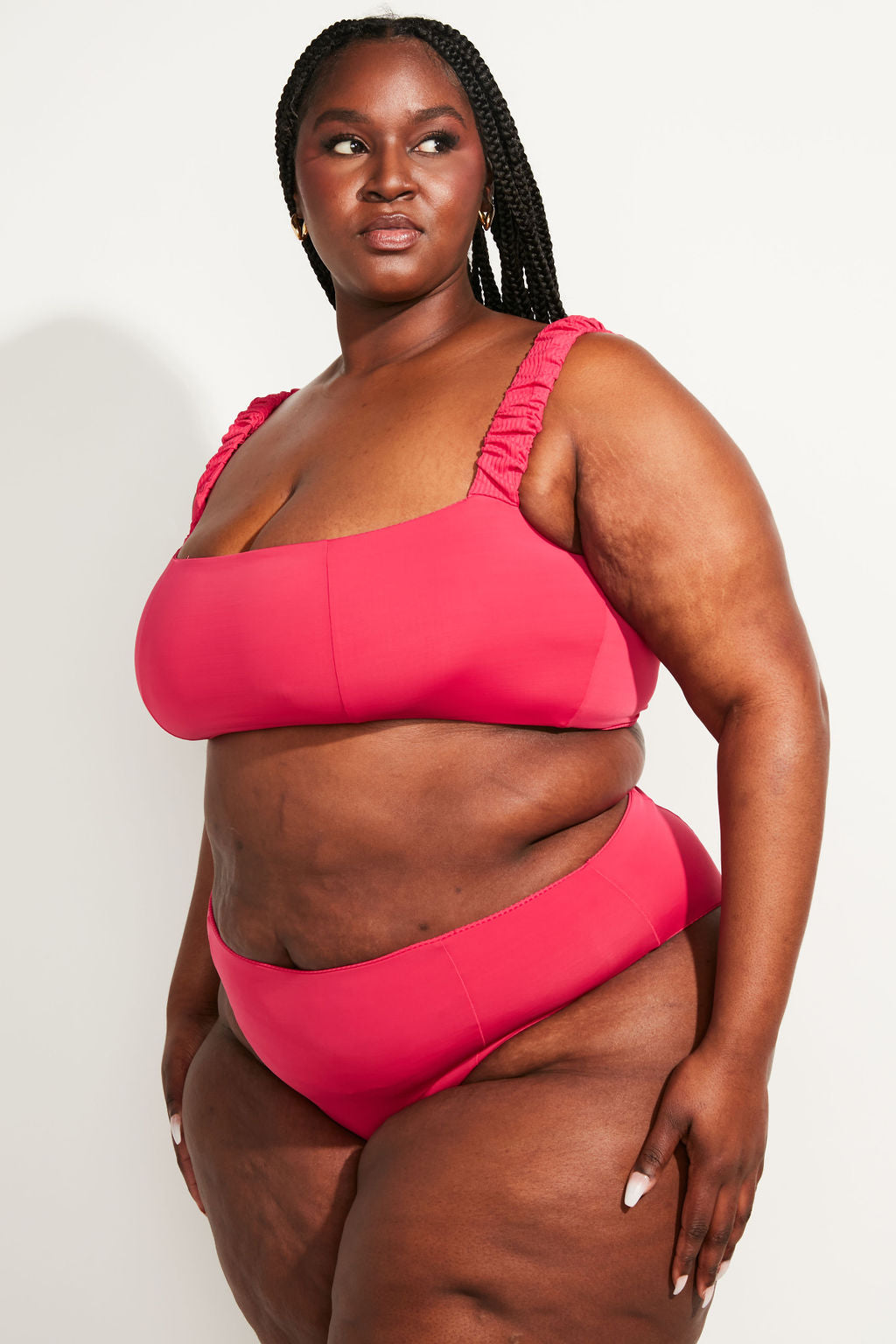 Current Swim Top II - Raspberry