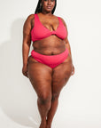 Nomads Swimwear - Playa Swim Top - Raspberry -