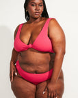 Nomads Swimwear - Playa Swim Top - Raspberry -
