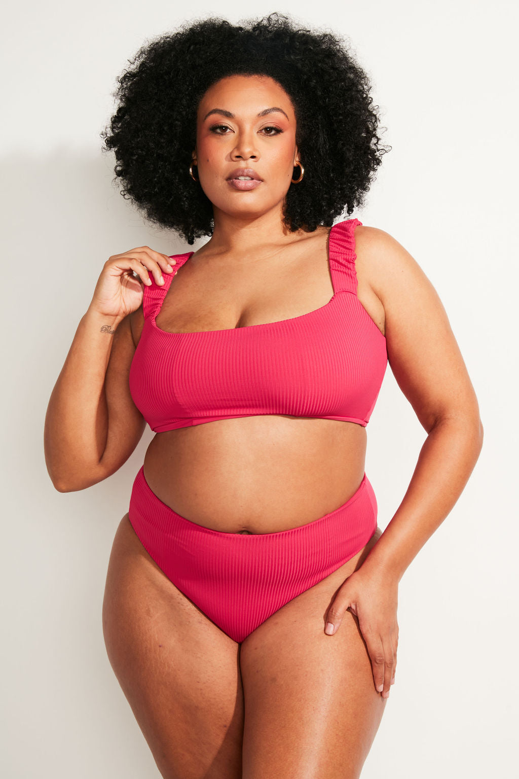 Current Swim Top II - Raspberry