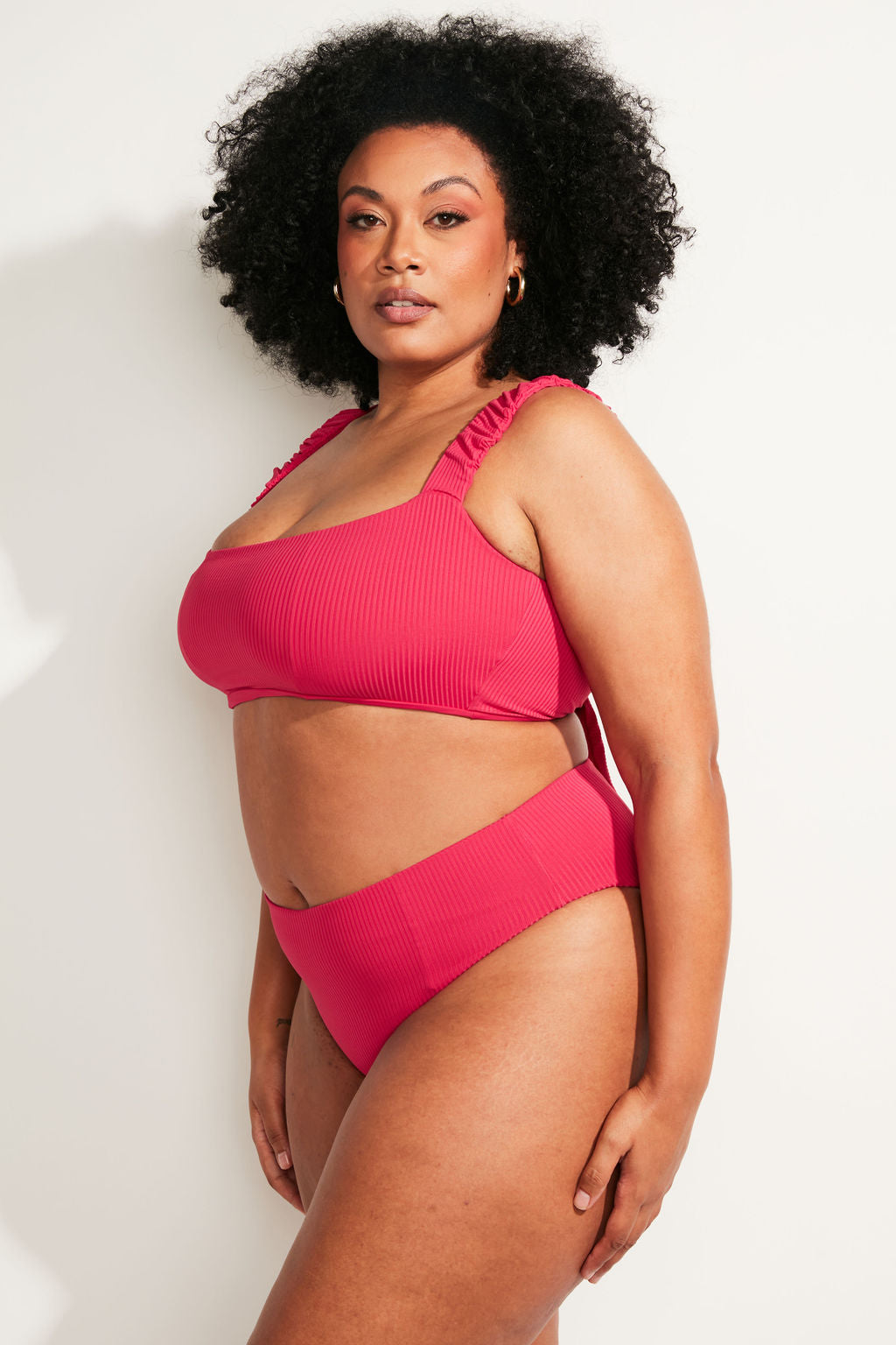 Current Swim Bottom II - Raspberry