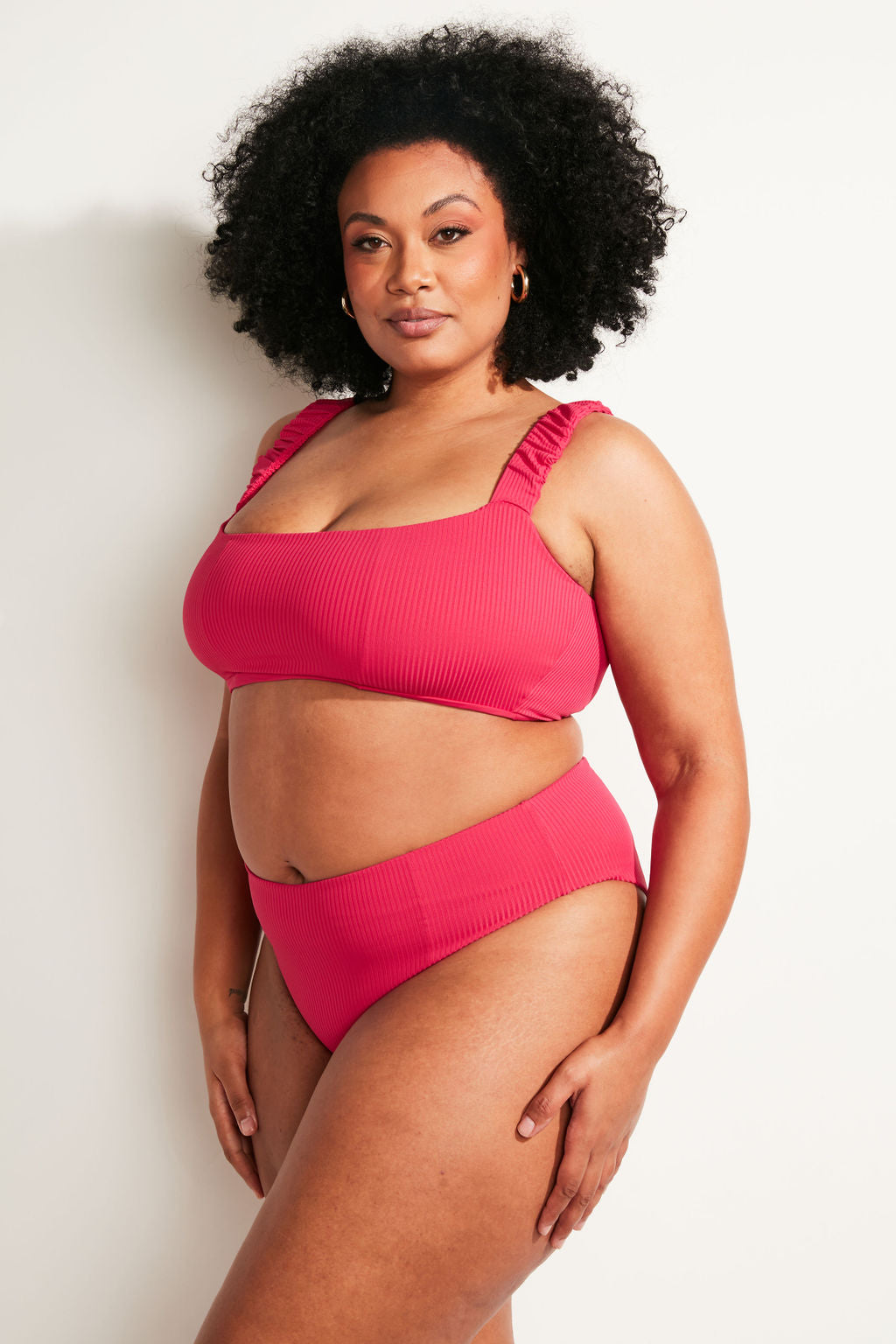 Current Swim Bottom II - Raspberry