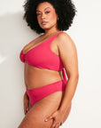 Nomads Swimwear - Playa Swim Top - Raspberry -