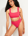 Nomads Swimwear - Current Swim Bottom II - Raspberry -