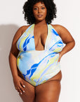 Nomads Swimwear - Isle One Piece - Sky/Geode -