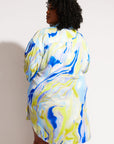 Nomads Swimwear - Sol Button-Up Shirt Dress - Geode -