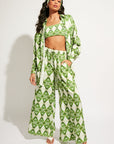 Nomads Swimwear - Sol Button-Up Shirt Dress - Pothos -