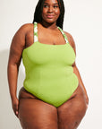 Nomads Swimwear - Wave One Piece II - Pothos/Nephrite -
