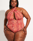 Nomads Swimwear - Isle One Piece - Iguana/Merlot -