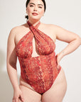 Nomads Swimwear - Isle One Piece - Iguana/Merlot -