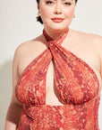 Nomads Swimwear - Isle One Piece - Iguana/Merlot -