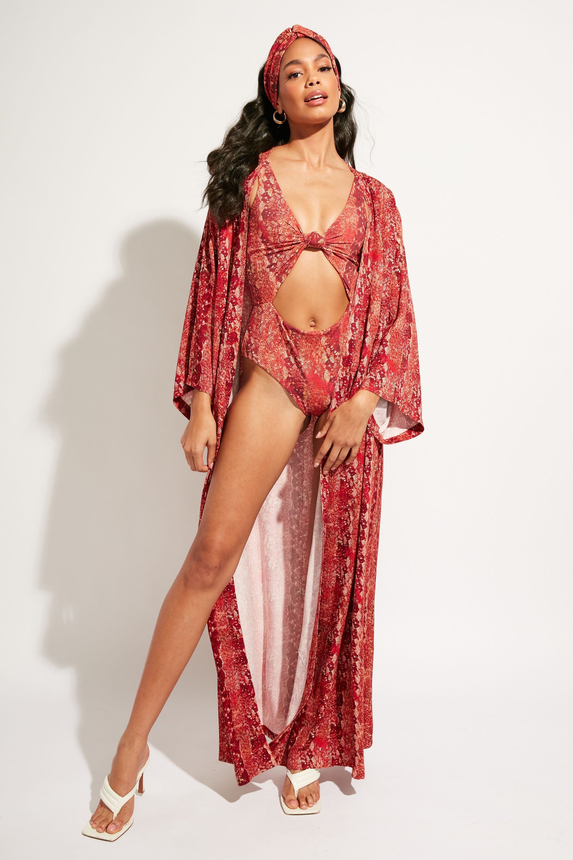 Nomads Swimwear - Shoreline One Piece II - Iguana/Merlot -