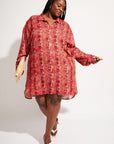 Nomads Swimwear - Sol Button-Up Shirt Dress - Iguana -