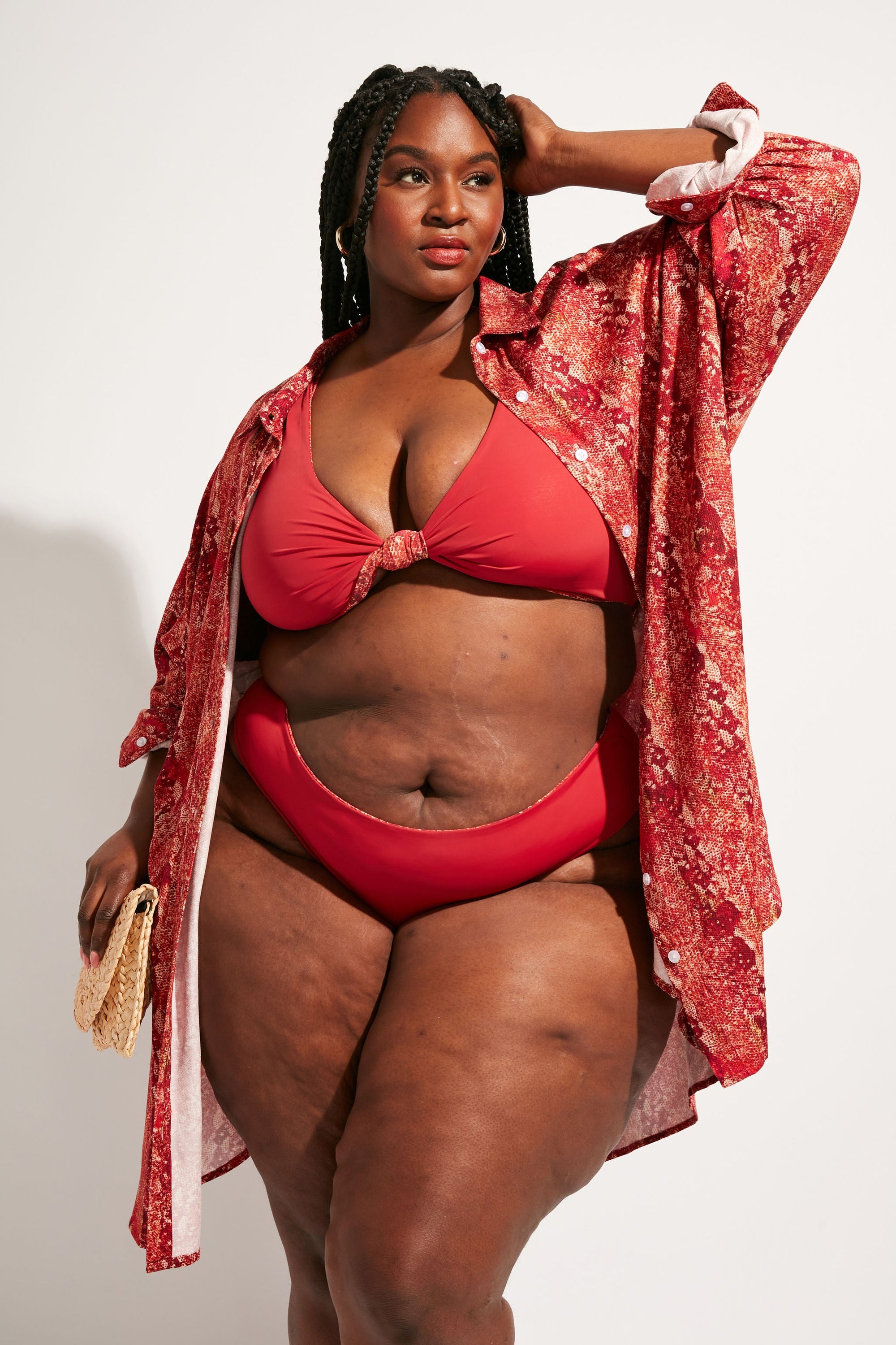Nomads Swimwear - Playa Bottom - Iguana/Merlot -