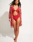 Nomads Swimwear - Sol Button-Up Shirt Dress - Iguana -