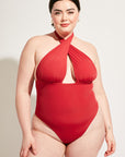 Nomads Swimwear - Isle One Piece - Iguana/Merlot -