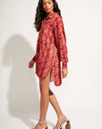 Nomads Swimwear - Sol Button-Up Shirt Dress - Iguana -