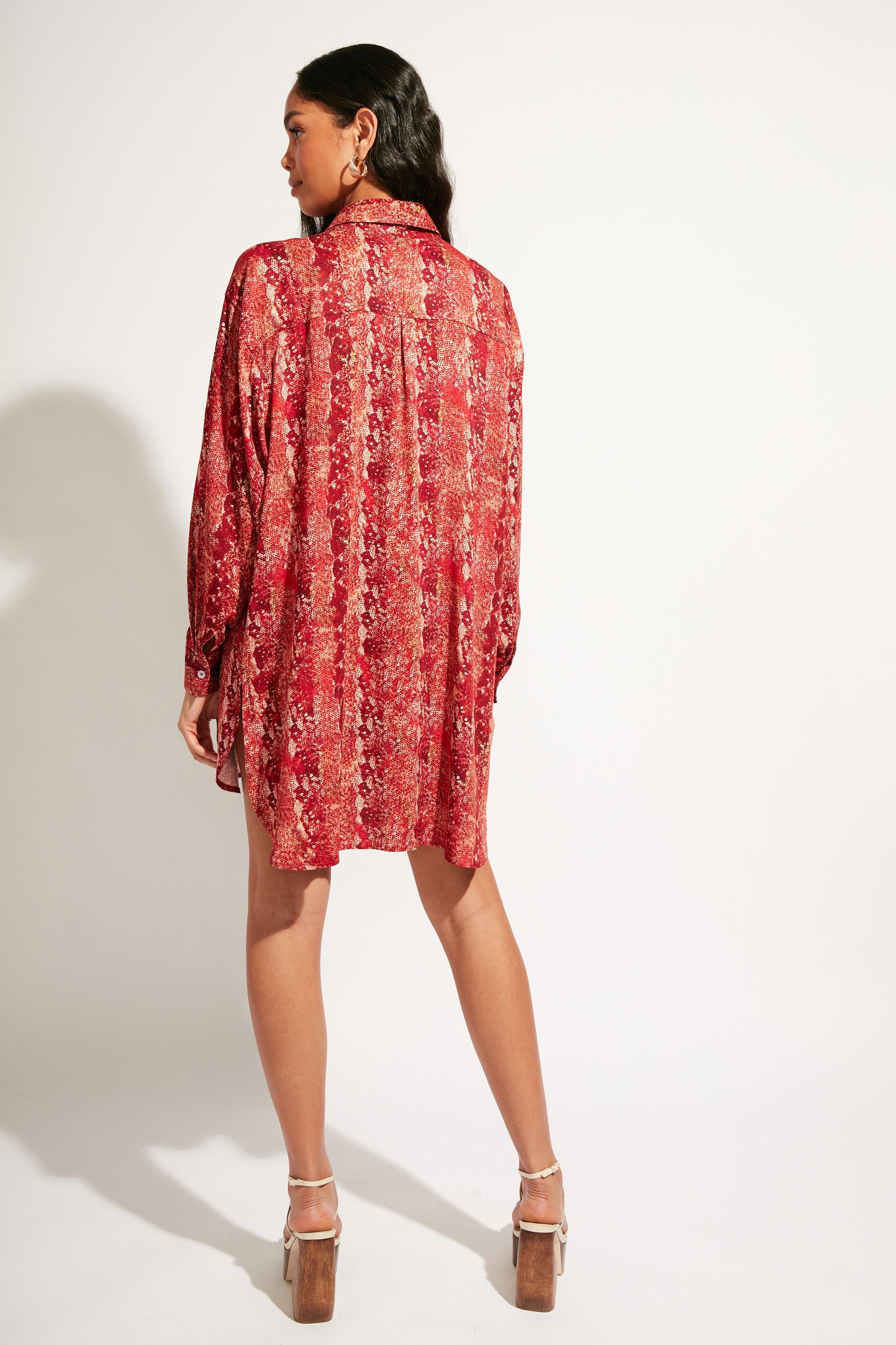 Nomads Swimwear - Sol Button-Up Shirt Dress - Iguana -