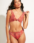 Nomads Swimwear - Playa Bottom - Iguana/Merlot -