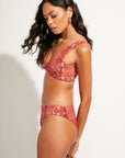 Nomads Swimwear - Playa Bottom - Iguana/Merlot -