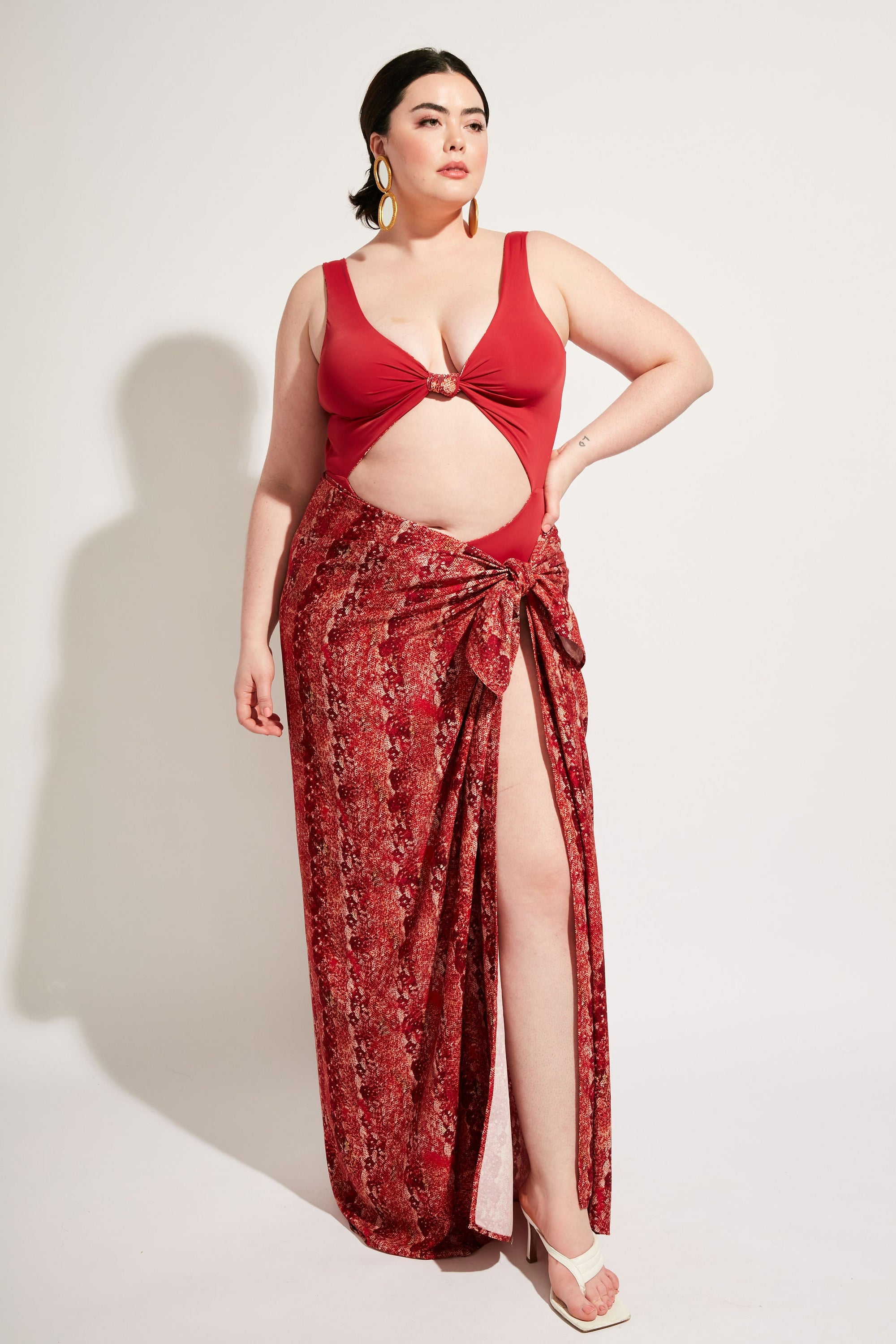 Nomads Swimwear - Shoreline One Piece II - Iguana/Merlot -