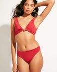Nomads Swimwear - Playa Bottom - Iguana/Merlot -