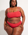 Nomads Swimwear - Current Bottom II - Iguana/Merlot -