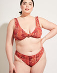 Nomads Swimwear - Playa Bottom - Iguana/Merlot -