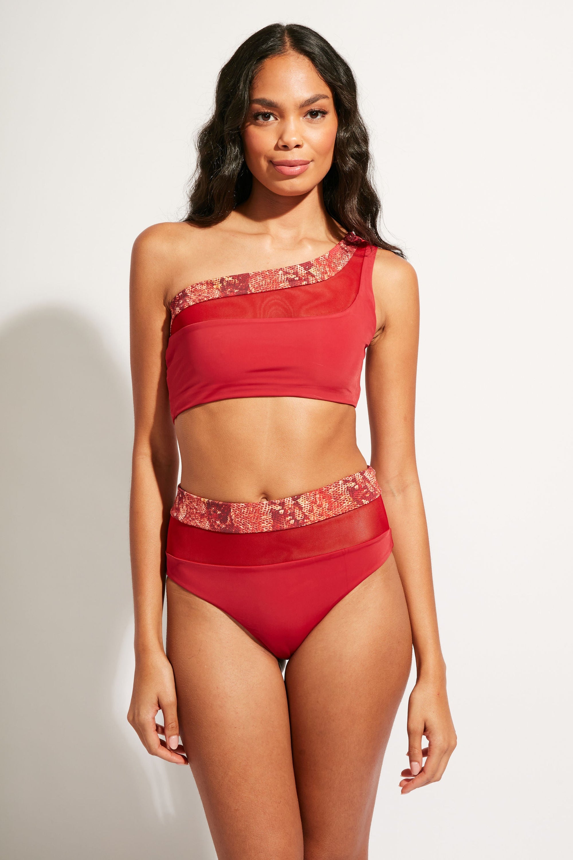 Nomads Swimwear - Bay Bottom II - Iguana/Merlot -