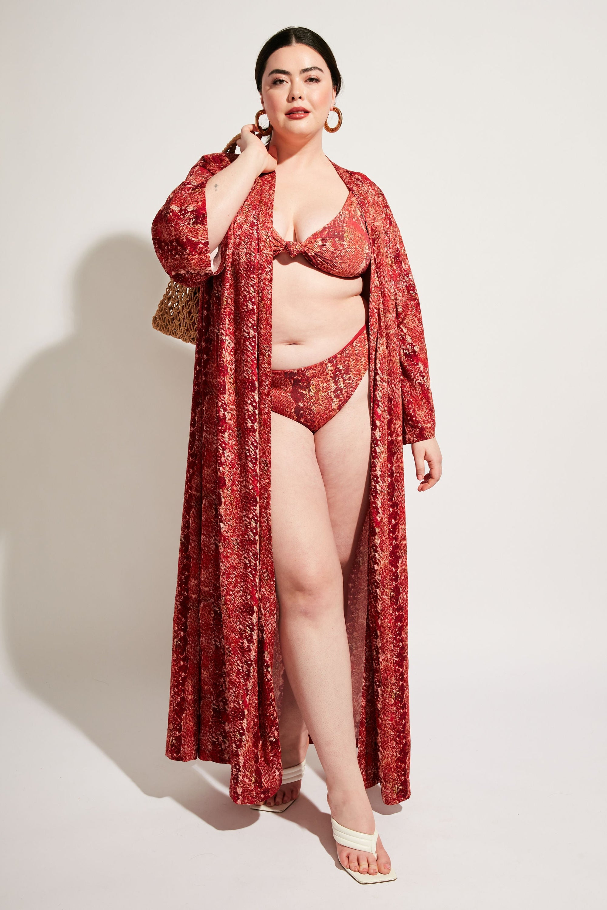 Nomads Swimwear - Playa Top II - Iguana/Merlot -
