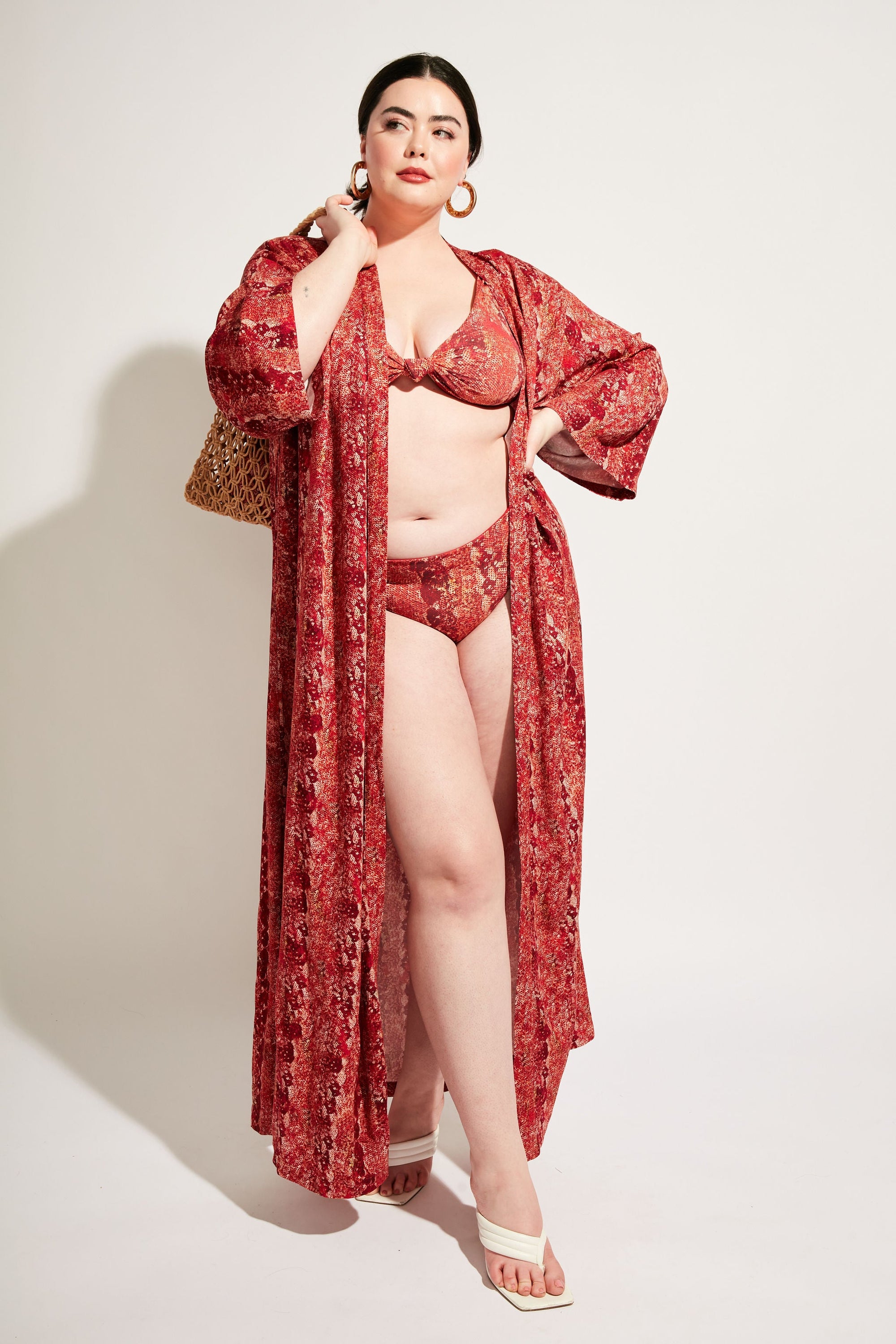 Nomads Swimwear - Playa Bottom - Iguana/Merlot -