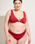 Nomads Swimwear - Playa Bottom - Iguana/Merlot -