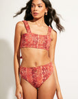 Nomads Swimwear - Current Top II - Iguana/Merlot -