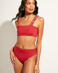 Nomads Swimwear - Current Top II - Iguana/Merlot -