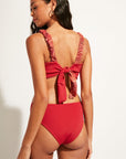 Nomads Swimwear - Current Bottom II - Iguana/Merlot -